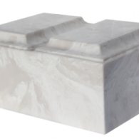 B-Tuscany Double Cultured Marble Adult Companion Urn – White Carrera
