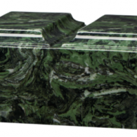 B-Tuscany Double Cultured Marble Adult Companion Urn – Green Ascota