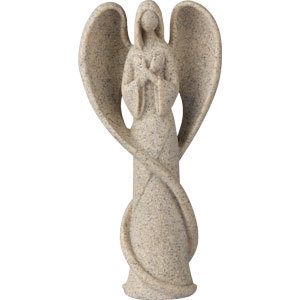 Specifications: 
Captures the essence of angelic repose, providing a truly appropriate resting place
Painstakingly hand finished to replicate the sculptors original work
Hand honed to produce a smooth natural granite finish
Personalizable via text laser engraving
Capacity of 1 Cubic Inch

Dimensions:
  Width: 3"
  Height: 6 1⁄4"
  Length: 1 1⁄2"