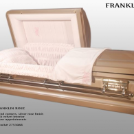 Franklin Rose Metal Casket