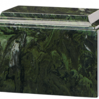 B-Tuscany Cultured Marble Adult Urn Green Ascota
